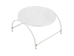 Cama Elevada Desembrulhável para Gatos e Cães Pequenos Interior e Exterior Branca LAXISCREED