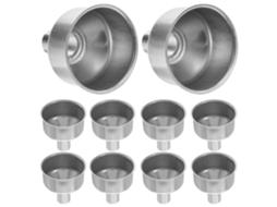 Funil De Metal Em Aço Inoxidável Para Encher Garrafas Pequenas, Mini Funil Durável E Fácil De Usar, Pacote Com 10 Unidades