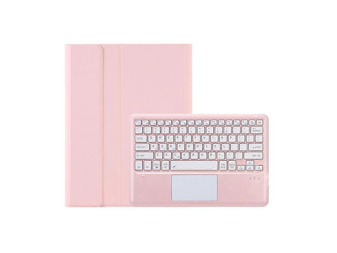 Am24-a Capa De Couro Para Tablet Com Teclado Bluetooth Destacável Ultrafino Em Tpu E Touchpad