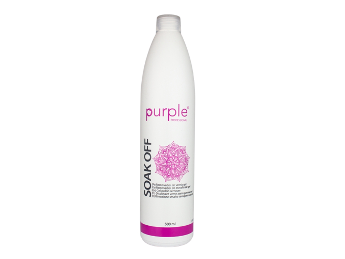 Removedor de Verniz Gel Soak Off 500ml Purple Professional