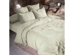 Capa de Edredom 140 X 200 Cm Gaïa Aqua Green Leffet Papillon