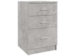 Bed Cabinet, Bed Cabinets Vidaxl Cinzeto Madeira Processada (n/a)