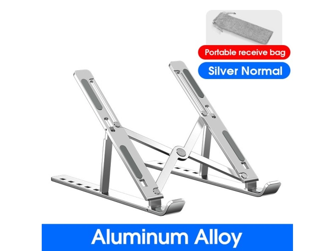 Suporte Portátil Para Laptop Em Alumínio Com Barra Completa Para Notebook Slowmoose