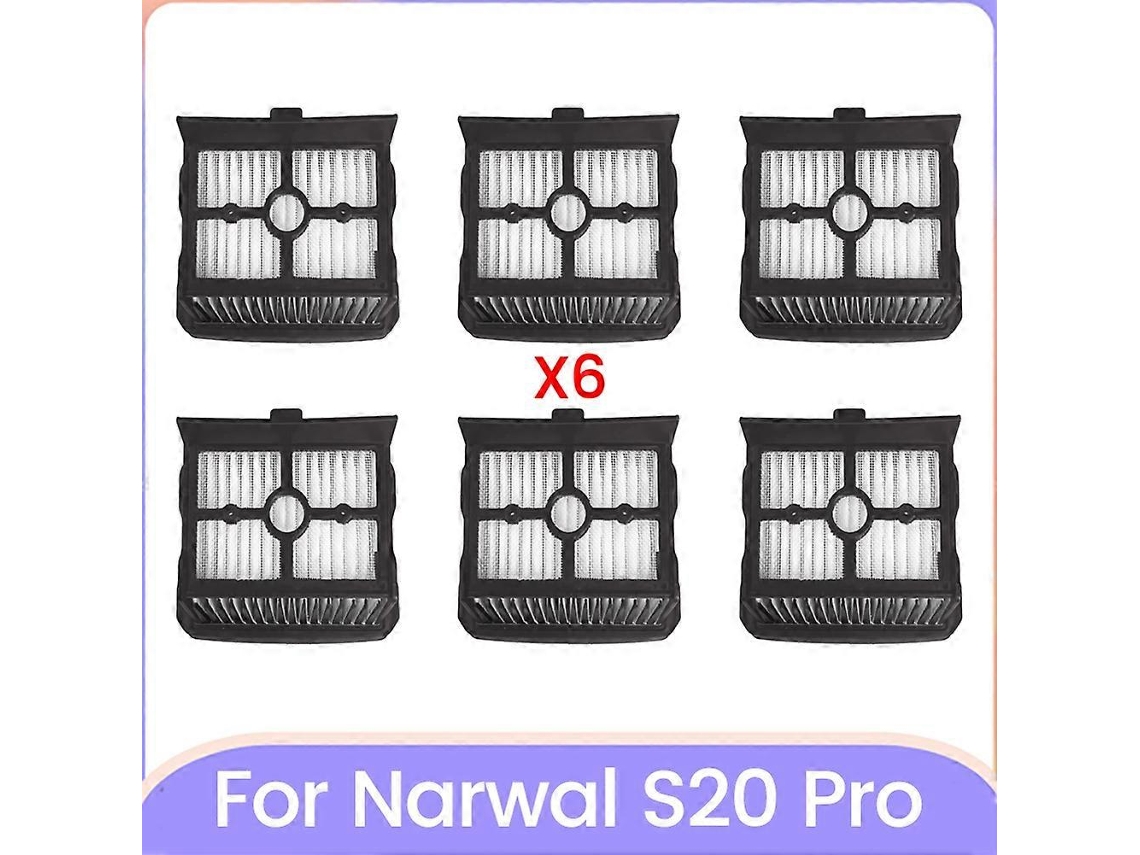 Filtro Narwal 5pcsvacuum, Compatível Com S20, 6pcs, 6 Unidades