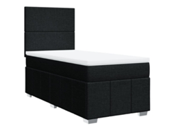 Box Spring Bed, Box Spring Beds Vidaxl Preto Tecido (80 X 200 Cm)