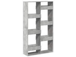 Bookcase, Bookcases Vidaxl Cinzeto Madeira Processada (n/a)