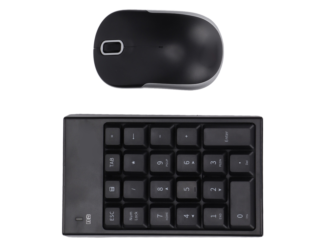 Conjunto De Teclado Numérico Sem Fio E Mouse
