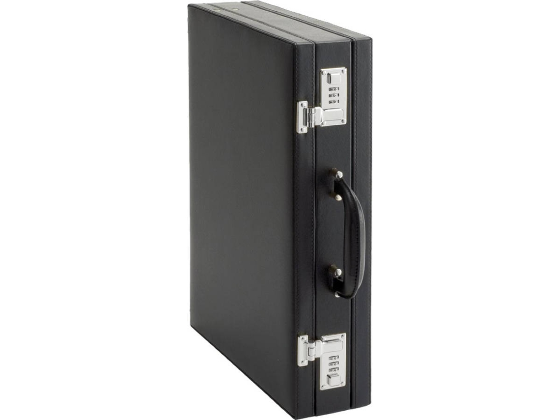 Pasta ALASSIO Attache (Preto - A3 - 44.5x10x33cm - Couro)