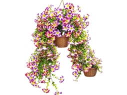 Trepadeiras Artificiais De Seda Com Flores Atemporais | Pacote Decorativo | Flores Resistentes Ao Desbotamento