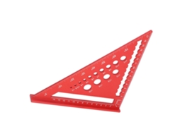 Régua Triangular Hilitand De 7 Polegadas, Ferramenta Para Marcenaria Em Liga De Alumínio Com Escala Gravada Carpintaria