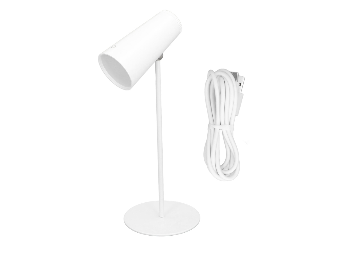 Lâmpada de Mesa Sem Fio Recarregável 3.7v 2.5w Luz Suave Ajustável | S/MARCA