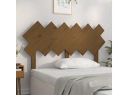 Vidaxl Cabeceira De Cama 132x3x81 Cm Pinho Maciço Castanho Mel