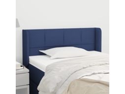 Cabecero con Alas de Tela 103x16x78/88 Cm Azul