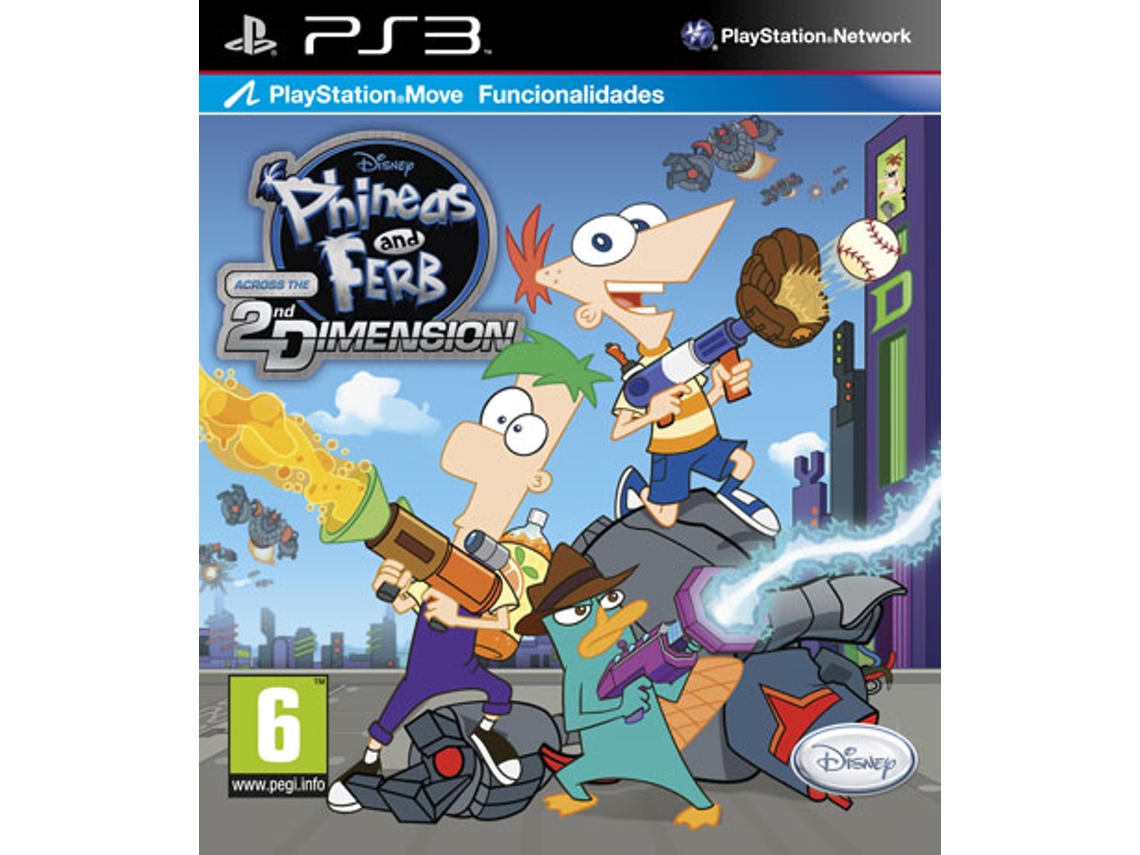 Phineas and Ferb Across the 2nd Dimension - Jogo Original de PS3 (Game  Infantil) - Disco Híbrido com 4 Episódios do Desenho Animado