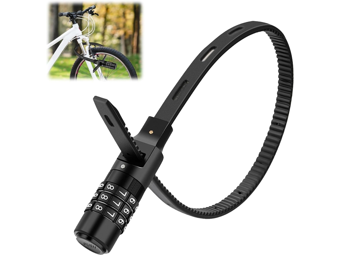 Lurelia Cadeado Bicicleta, Antirroubo, Código, Chave, Portátil