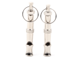 2pcs Apito Ultrassônico de Aço Inoxidável Portátil para Treinamento de Cães, Pombos e Aves