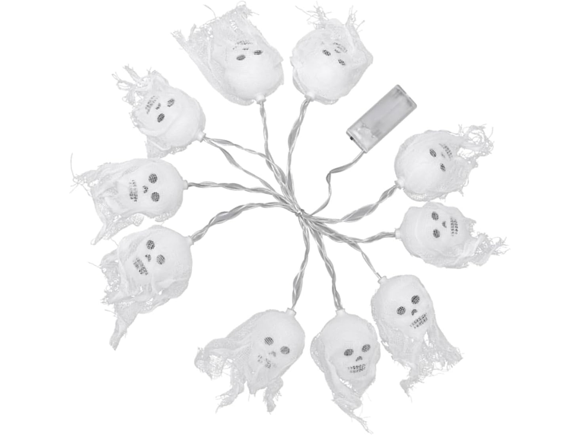10 Enfeites De Corda Em Formato De Bota De Papai Noel, Luzes De Halloween Para Áreas Externas, Luzes Gokoco