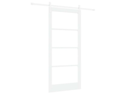 Conjunto 1 Porta Deslizante Vidaxl Branco Madeira De Pinho Maciça (93 X 202 Cm)