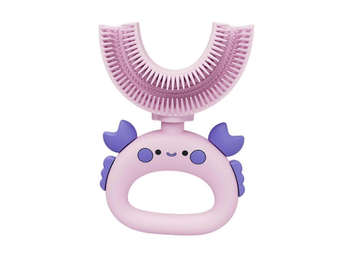 Escova de Dentes Infantil Sinknap em Formato U, Manual, Fácil Usar, com Fofo, Cerdas Macias e Adorável, F Eita Silicone. Ideal Pa GOKOCO