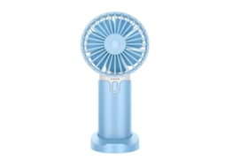 Ventilador Portatil 2400mah 3 Velocidades Casa/viagem Azul Yizhood
