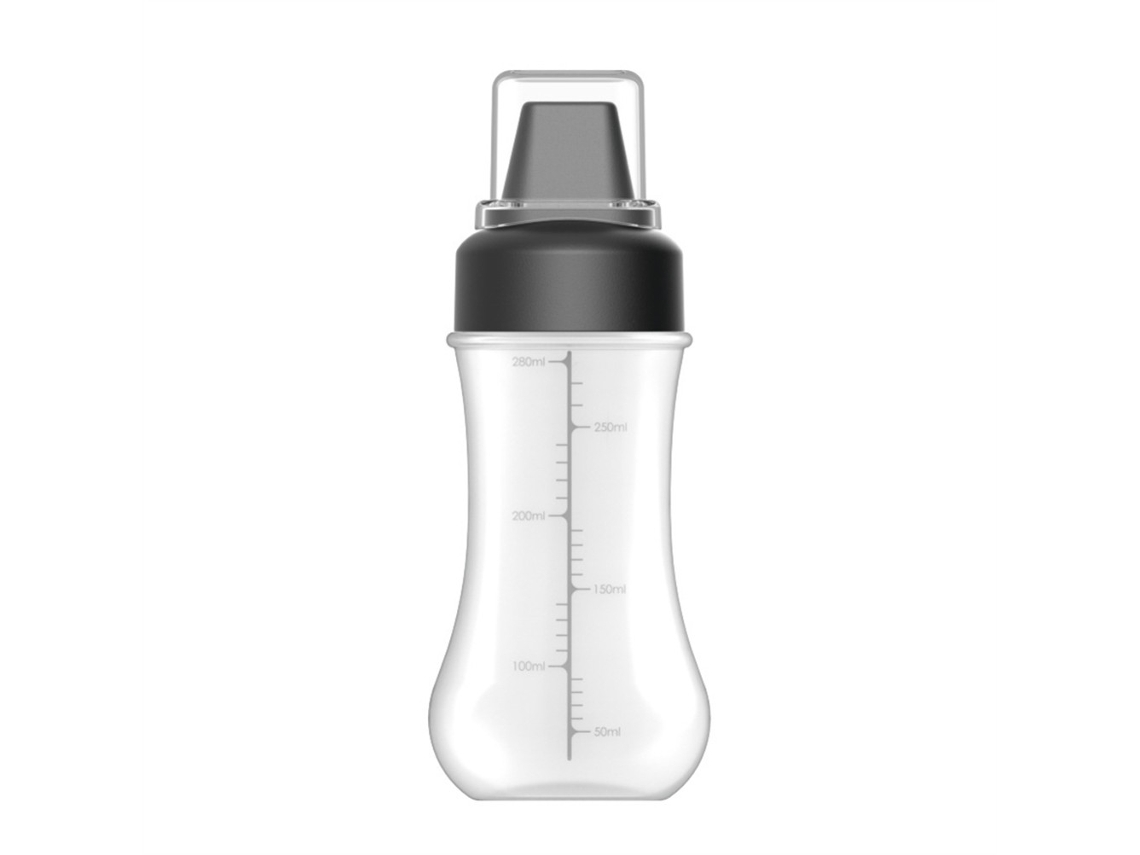 Frasco De Spray Tempero 5 Furos Com Escala, Dispenser Óleo Para Molho Salada Ketchup Mostarda