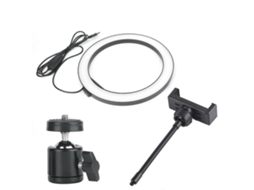 Luz Anular Led De 10 Pulgadas 12w 2400-3000lm Com Suporte Para Telefone, Lâmpada De Preenchimento Para Selfie E Transmissão Ao Vivo
