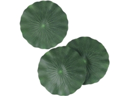 Inoomp Kit de 3 Folhas de Lótus Artificiais Simuladas, Folhas de Lírio Artificiais, Plantas Artificiais para Decoração CHABERLU