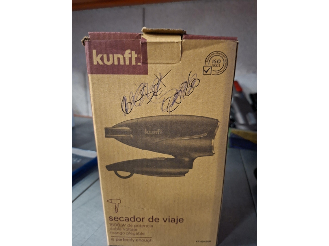 Secador de Cabelo KUNFT KTHD4500 (Outlet Caixa Aberta - 1600 W - 1 Nível de temperatura)