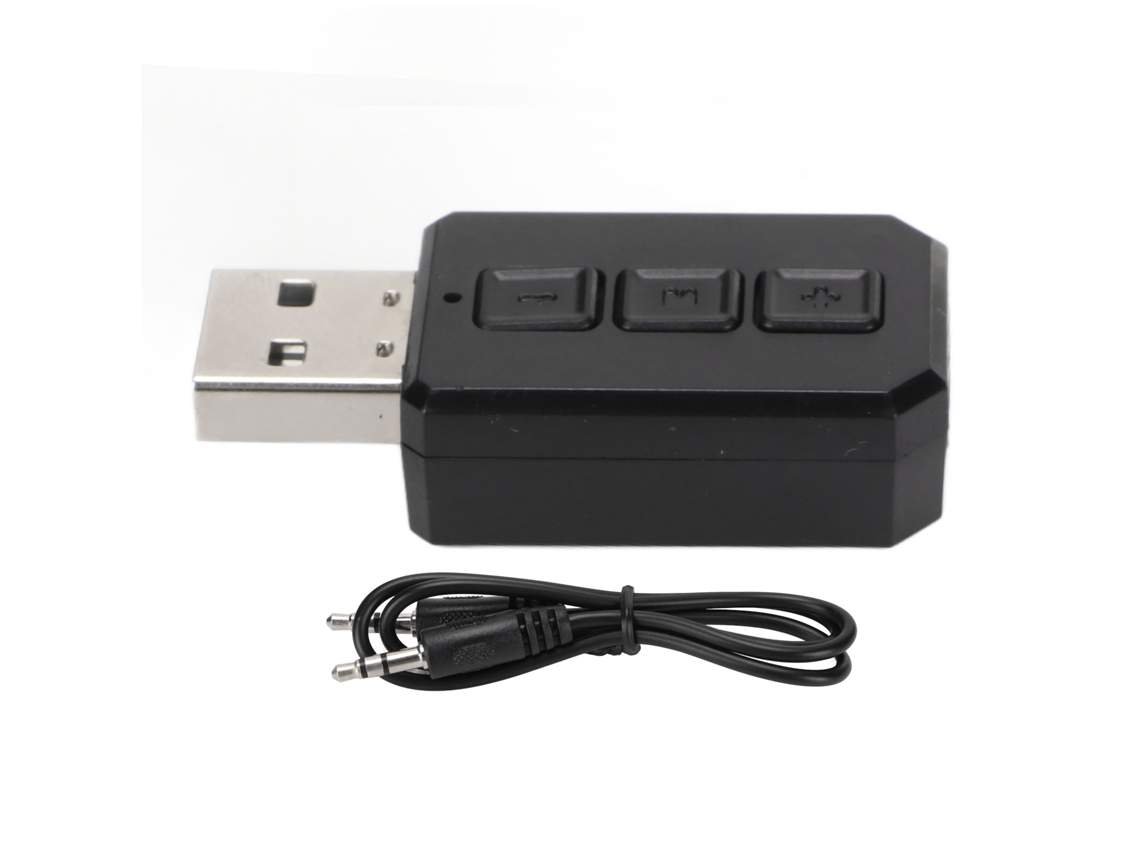 Adaptador Usb Bt 2 Em 1 Transmissor Receptor Chamadas Sem Mão