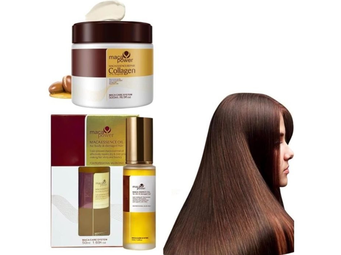Máscara De Colágeno Para Cabelos, Óleo De Colágeno Para Lissage De Cabelos, Condicionador De Colágeno Para Reparação Profunda Com Óleo De Argan