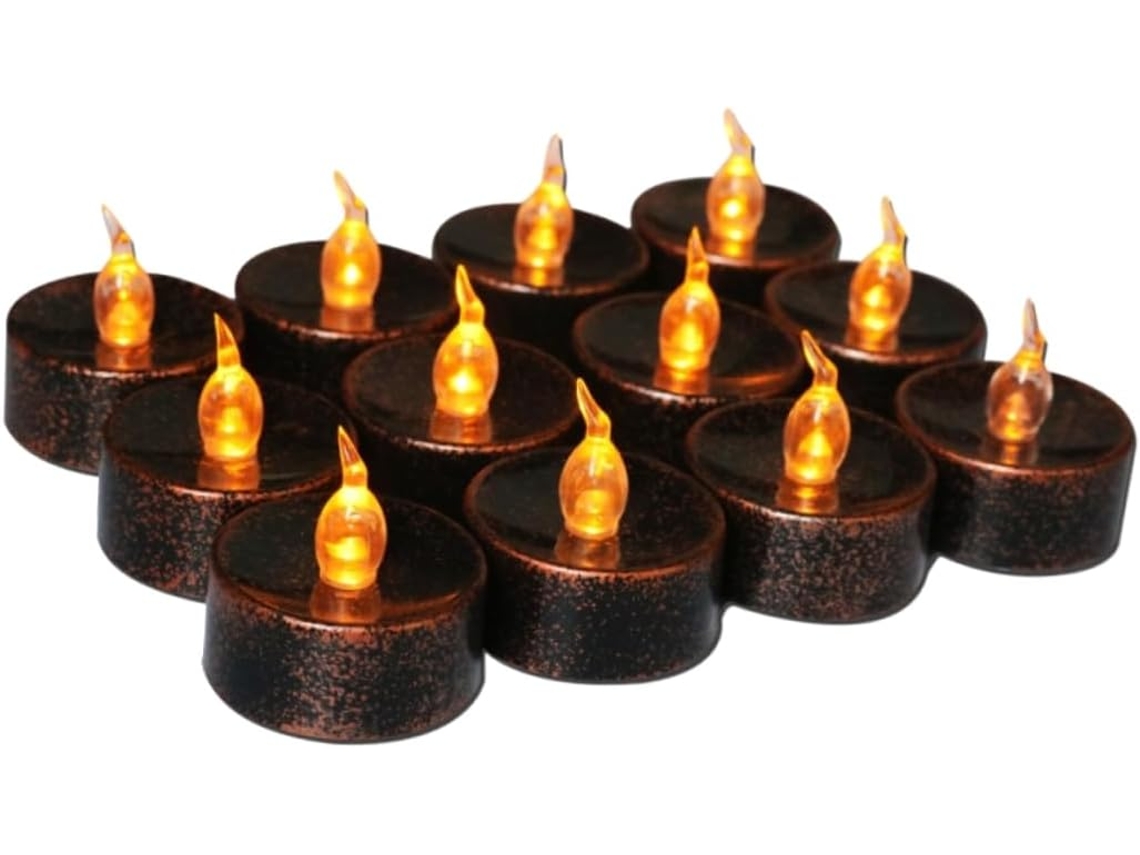 Conjunto De 20 Velas De Led Para Decoração De Halloween, Velas Decorativas, Luminárias Para Festas, Com Design Seguro. Conjunto De 20 V Gokoco