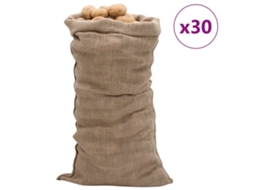 Vidaxl Sacos De Juta 30 Pcs 65x135 Cm 100% Juta 220 Gsm