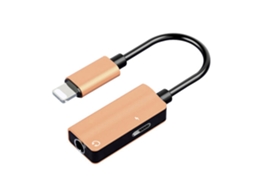 Aetheria conector Adaptador Splitter Aux para Ios com Jack de Fone de Ouvido 3,5mm