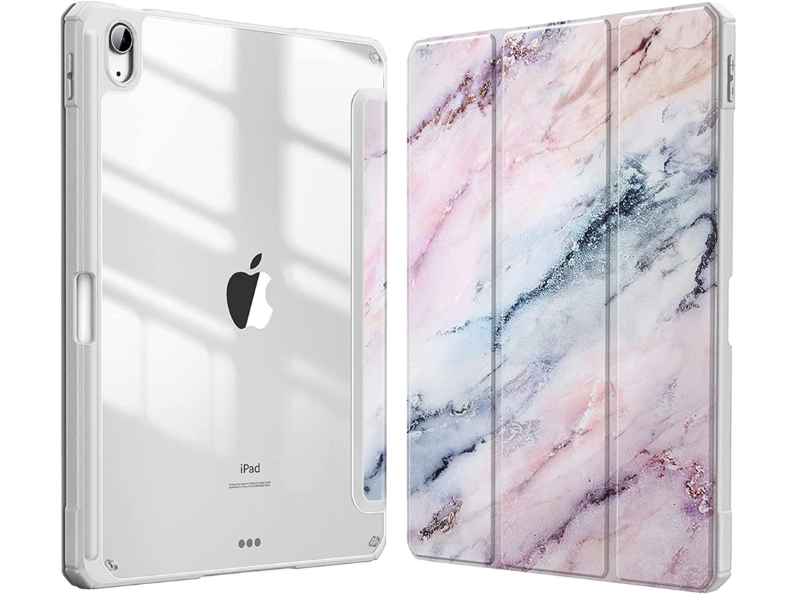 Capa Para Tablet Lurelia, Compatível Com Ipad10/a16, Rosa, Tpu, Dobrável Com Suporte, Fixação Magnética