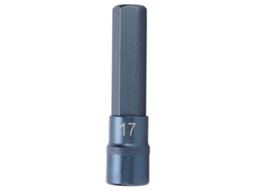 Chave de Impacto Hexagonal S2 Aço Liga Anti oxidação Ferramenta Pneumática Elétrica Hardware Industrial 17mm
