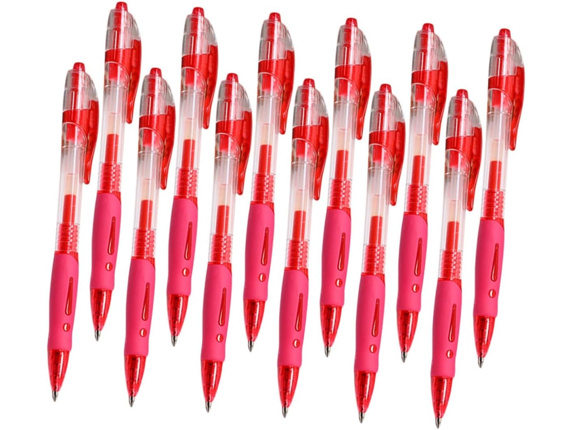 Nuobesty Conjunto De 12 Canetas Gel Portáteis Para Escritório,
