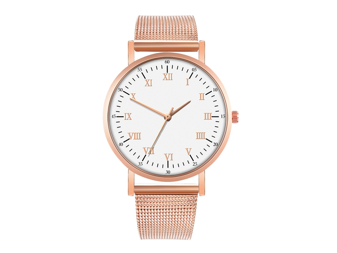 Relógio de Moda para Homens e Mulheres Pulseira de Malha Relógio de Quartzo para Namorados