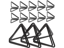 Conjunto de 30 prendedores triangulares para pais de crianças pequenas e médias, organizadores criativos para cartões e fotos.