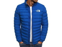 Chaqueta de Invierno para Hombre de Algodón Suave de Alta Calidad Estilo Casual XL Azul S/MARCA
