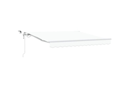 Toldo Retrátil Branco 300 X 250 Cm Poliéster e Metal VIDAXL