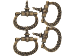 Heallily Conjunto De 10-mini Puxadores Vintage Em Liga Metálica Para Gavetas, Ideais Para Caixas De Joias, Com Design
