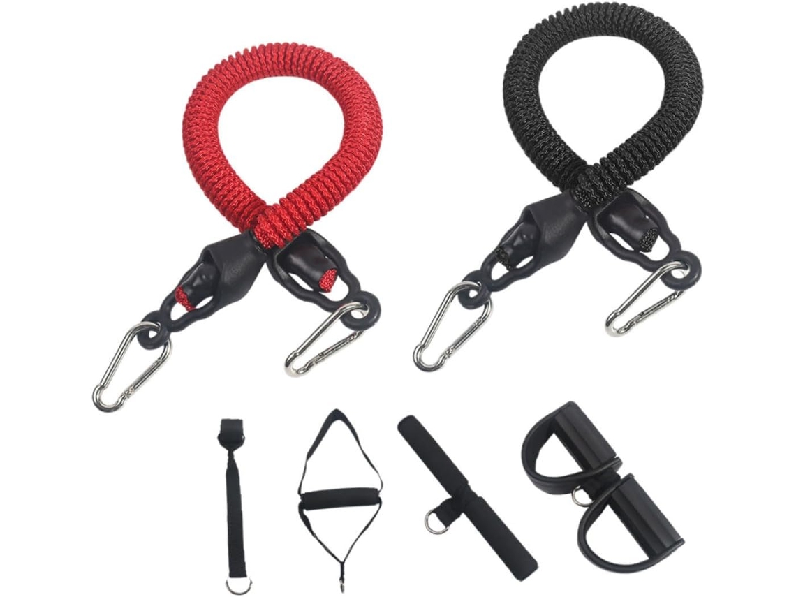 Hanabass Faixa Elástica De Alta Resistência Com Pedal Para Treinamento Abdominais, Corda Tração Confortável Os
