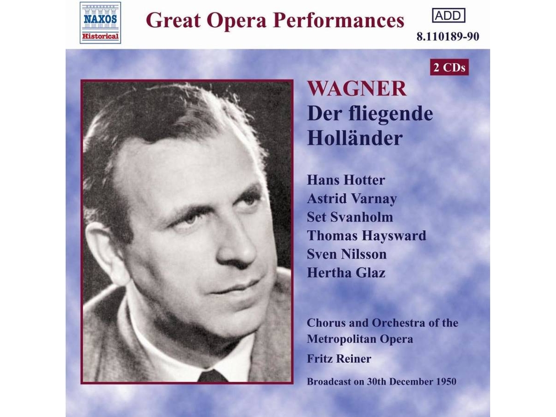 CD Reiner/Hotter/Varnay/+ - Der Fliegende Holländer (2CDs)