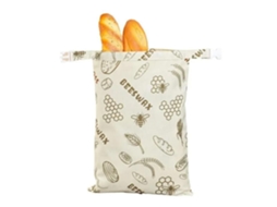 Saco Reutilizável Para Conservar Pão Caseiro, Em Algodão E Cera De Abelha, Cor Cinza, Para Fermentação Natural, Baguetes E Produtos De Padaria
