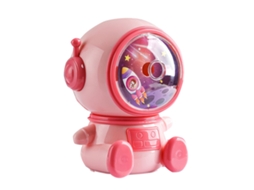 Apontador de Lápis Automático a Manivela de Desenho Animado Astronauta Rosa XIAOMOYU