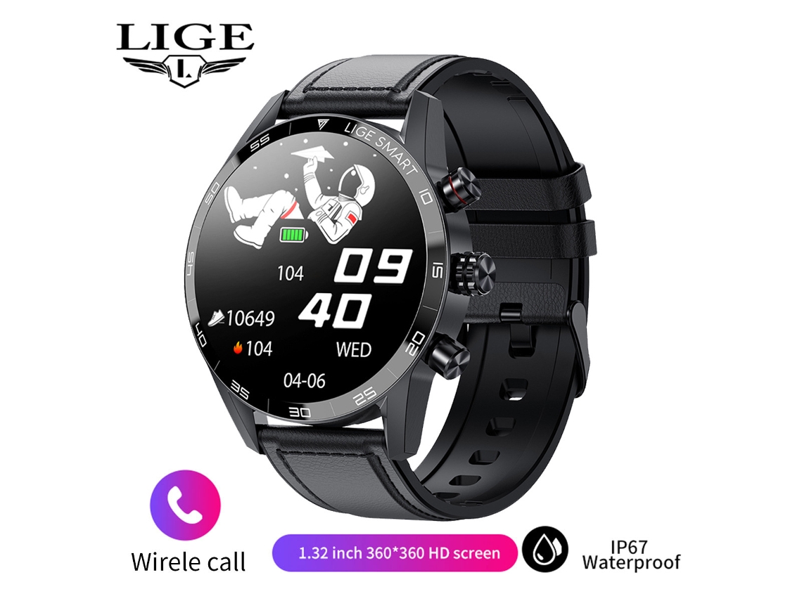 (caixa Preta) Smartwatch Multifuncional Com Chamadas Bluetooth E Resistência À Água Para Esportes.