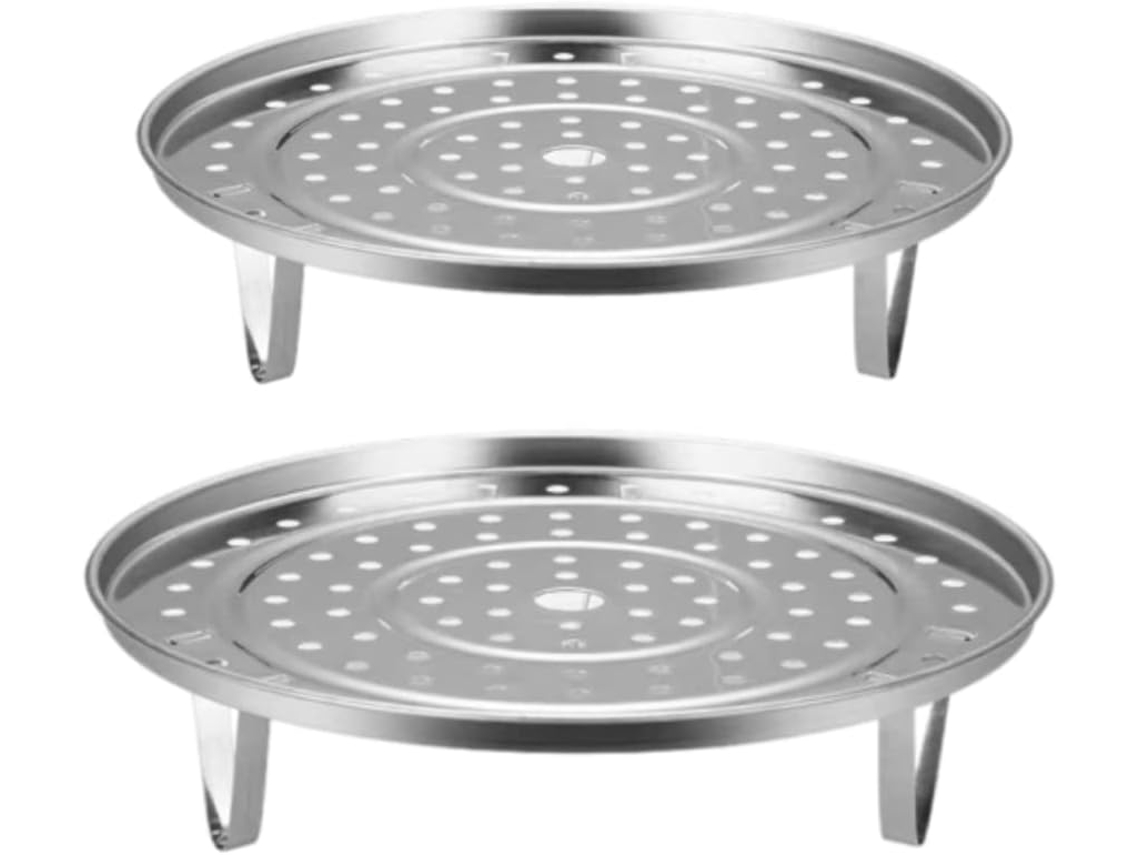 Conjunto De 2 Suportes Redondos Para Vaporizador Em Aço Inoxidável, Bandeja Para Vaporizador, Grelha De Resfriamento, Cesto Para Vaporizador
