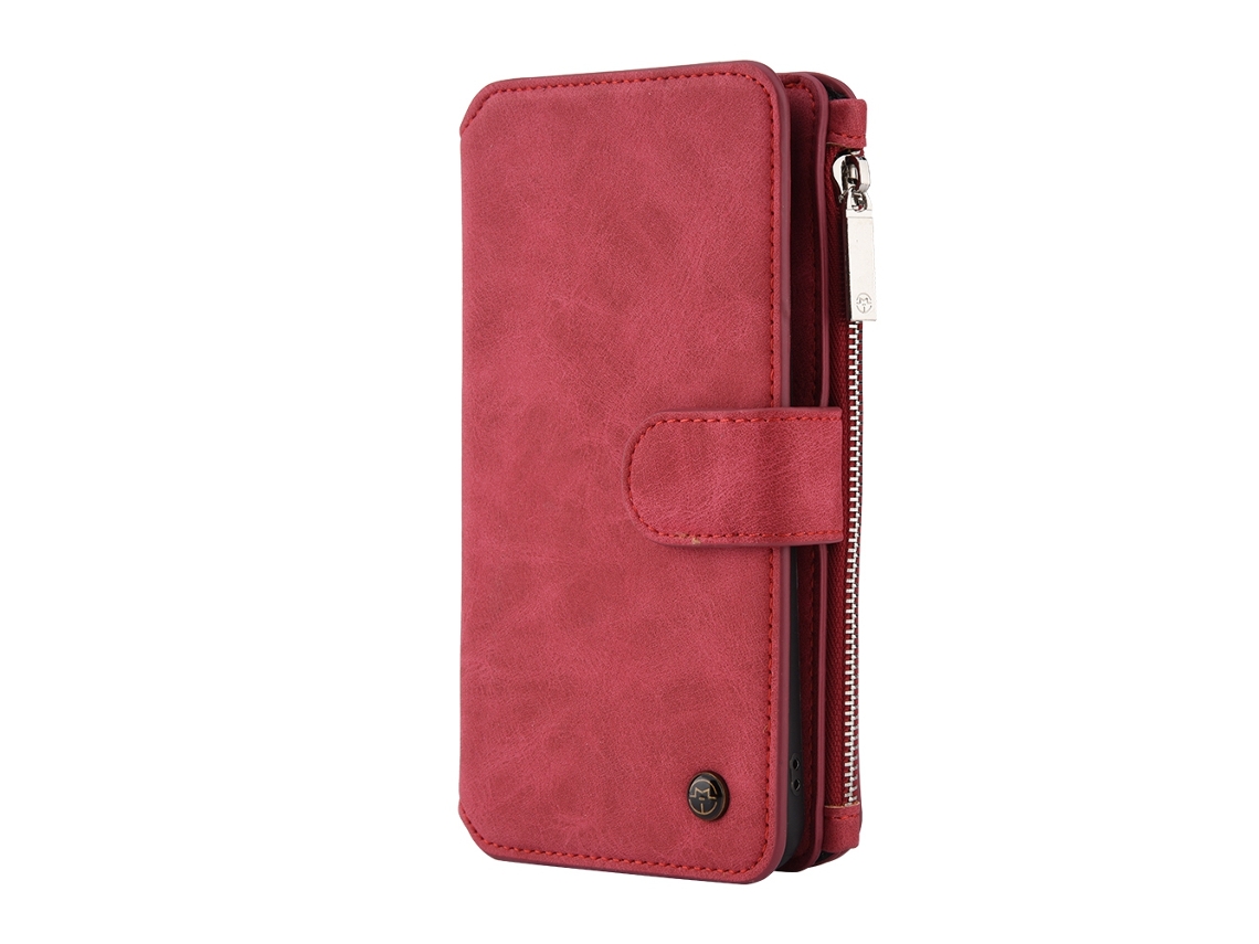 Capa Carteira Samsung S7 Edge LAXISCREED Couro Vermelho