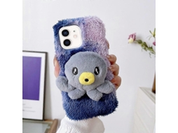 Capa De Celular De Tpu Com Estampa De Polvo De Pelúcia Para Iphone 11