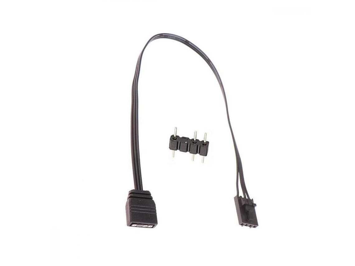 2026 adaptador de Cable Rgb de 4 Pines para Argb Estándar 3 Pines 5v, 25cm, Controlador de Iluminación Negro